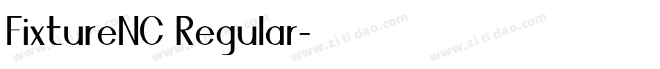 FixtureNC Regular字体转换